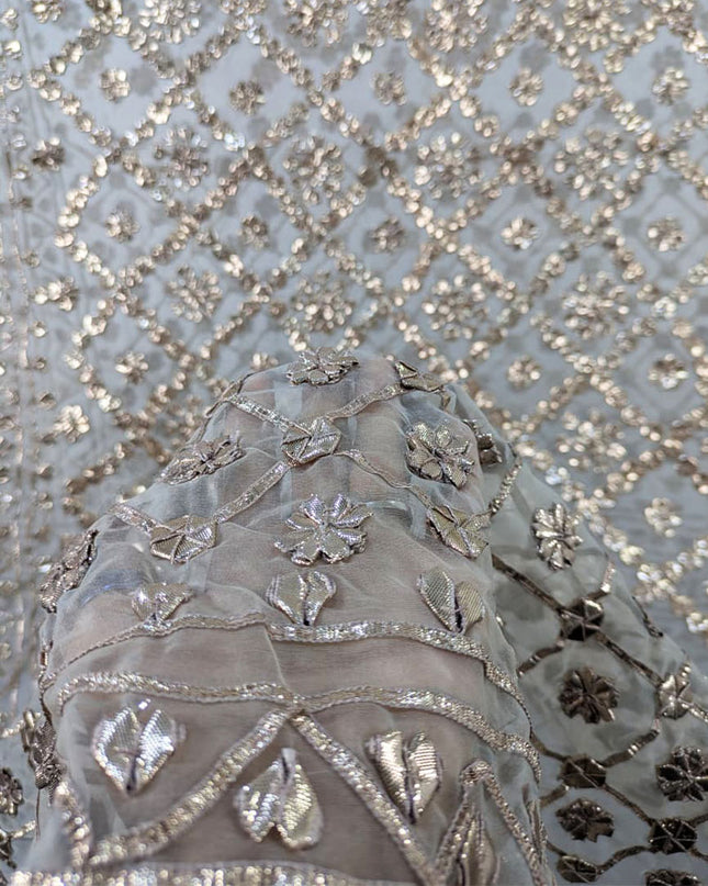 Fancy Handmade Full Jaal Gotta Work Organza Dupatta