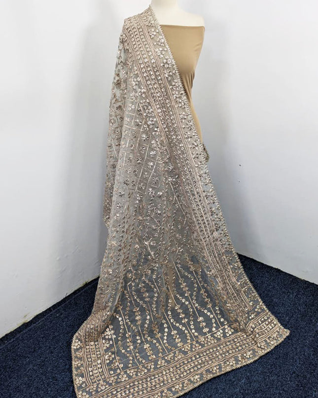 Handmade Full Jaal Gotta Work Organza Dupatta (Ready To Wear)