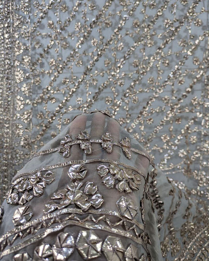 Organza with Handmade Full Jaal Gotta Work Dupatta