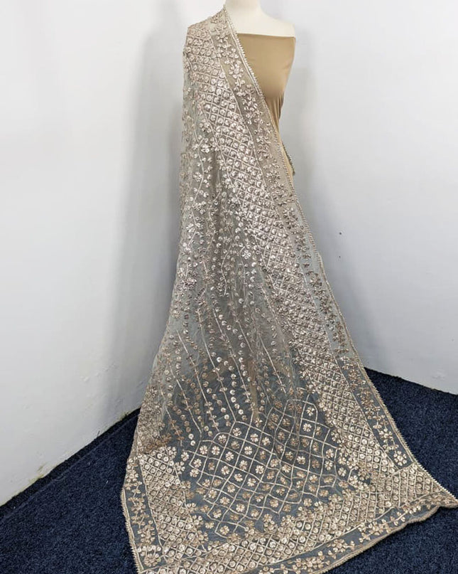 Fancy Handmade Full Jaal Gotta Work Organza Dupatta (Ready To Wear)