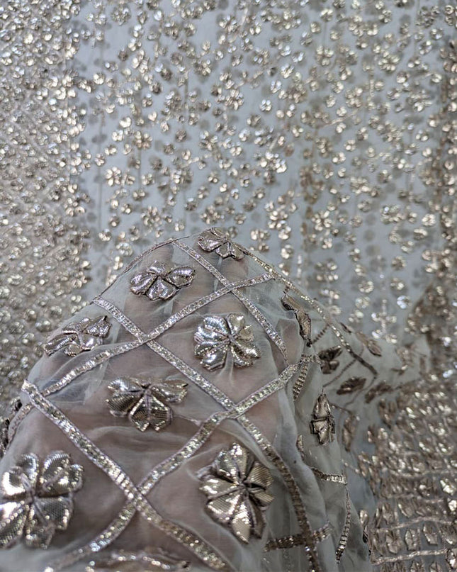 Fancy Handmade Full Jaal Gotta Work Organza Dupatta (Ready To Wear)