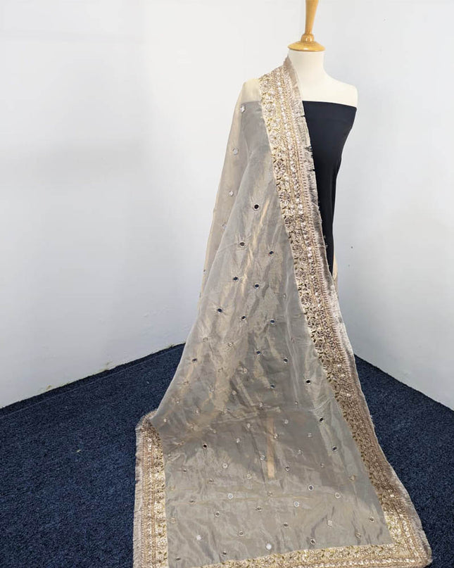 Fancy Masoori With Heavy Gotta + Mirror Work Dupatta