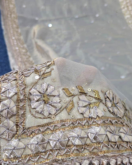 Fancy Masoori With Heavy Gotta + Mirror Work Dupatta
