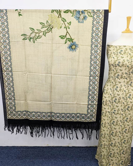 Fancy China Printed Marina With Wool Shawl 3PC Unstitched