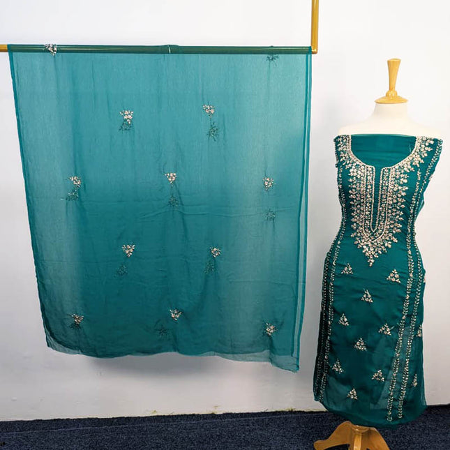 Handmade Chiffon With Gotta Work 2PC Unstitched