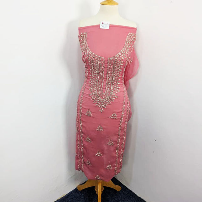 Handmade Chiffon With Gotta Work 2PC Unstitched