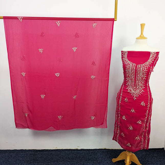 Handmade Chiffon With Gotta Work 2PC Unstitched