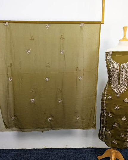 Handmade Chiffon With Gotta Work 2PC Unstitched