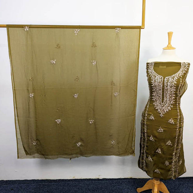 Handmade Chiffon With Gotta Work 2PC Unstitched