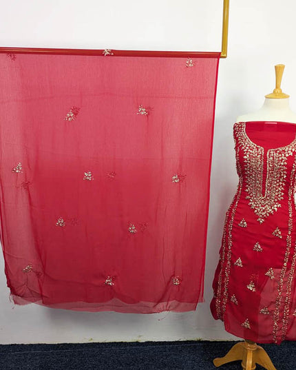 Handmade Chiffon With Gotta Work 2PC Unstitched
