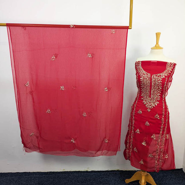 Handmade Chiffon With Gotta Work 2PC Unstitched