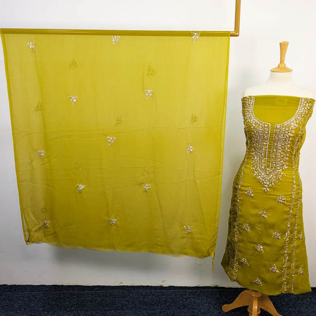 Handmade Chiffon With Gotta Work 2PC Unstitched