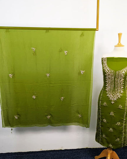 Handmade Chiffon With Gotta Work 2PC Unstitched