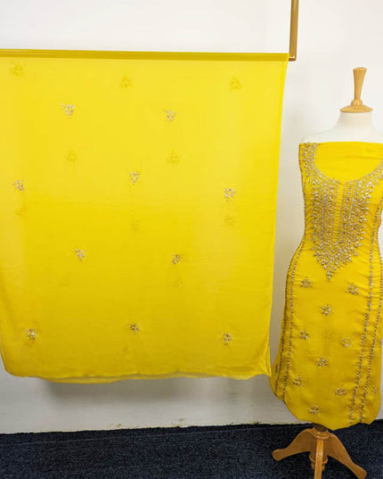 Handmade Chiffon With Gotta Work 2PC Unstitched