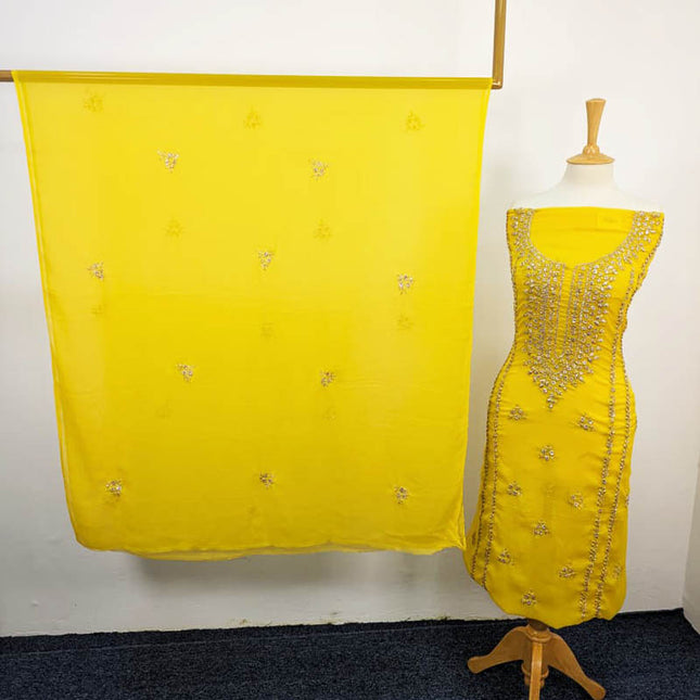 Handmade Chiffon With Gotta Work 2PC Unstitched