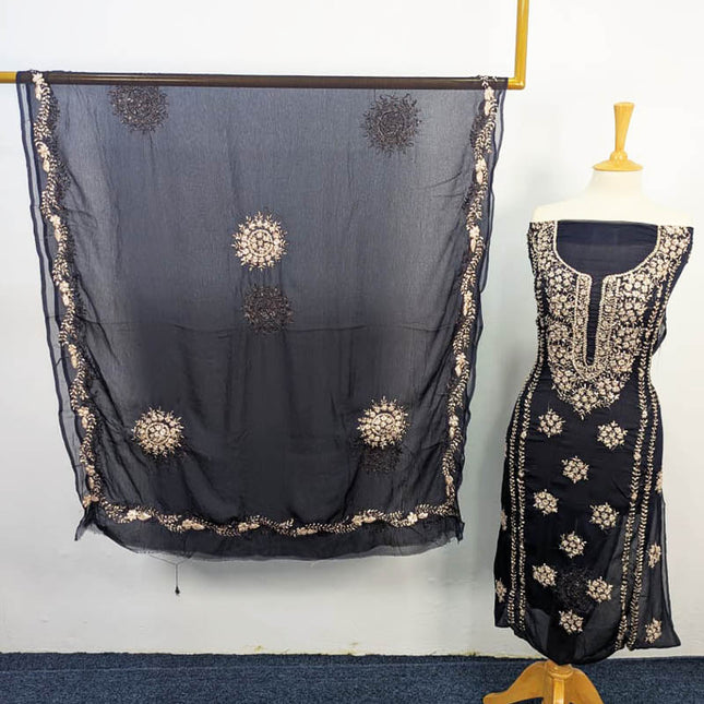 Pakistani Soft Chiffon with Handmade Gotta Work 2PC Unstitched