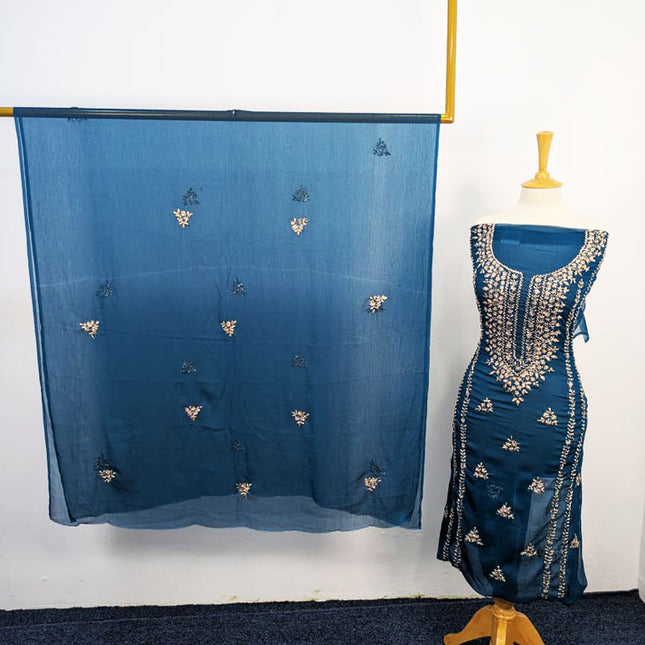 Handmade Chiffon With Gotta Work 2PC Unstitched