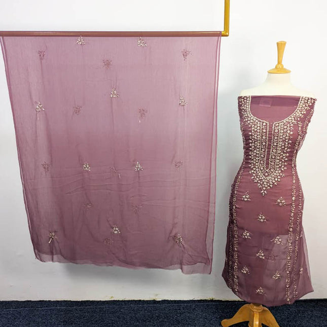 Handmade Chiffon With Gotta Work 2PC Unstitched