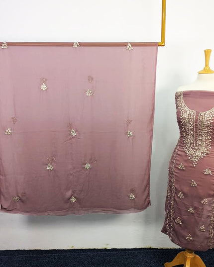 Handmade Chiffon With Gotta Work 2PC Unstitched
