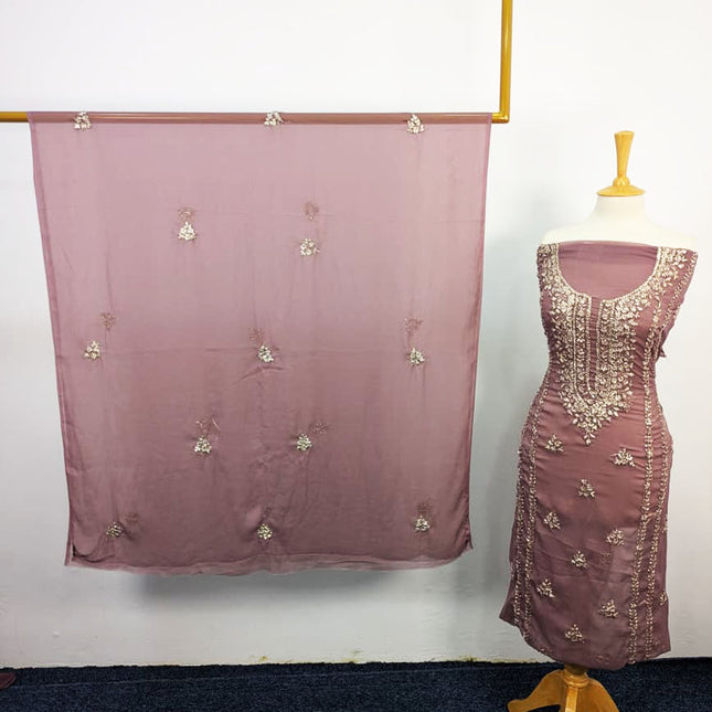 Handmade Chiffon With Gotta Work 2PC Unstitched