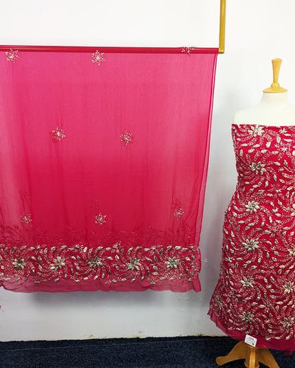 Handmade Full Jaal Gotta Work Chiffon 2PC Unstitched