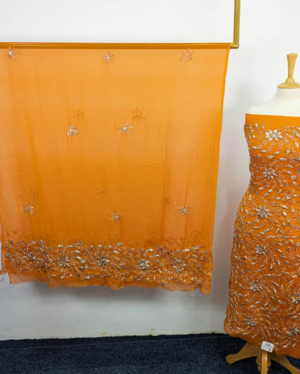 Handmade Full Jaal Gotta Work Chiffon 2PC Unstitched