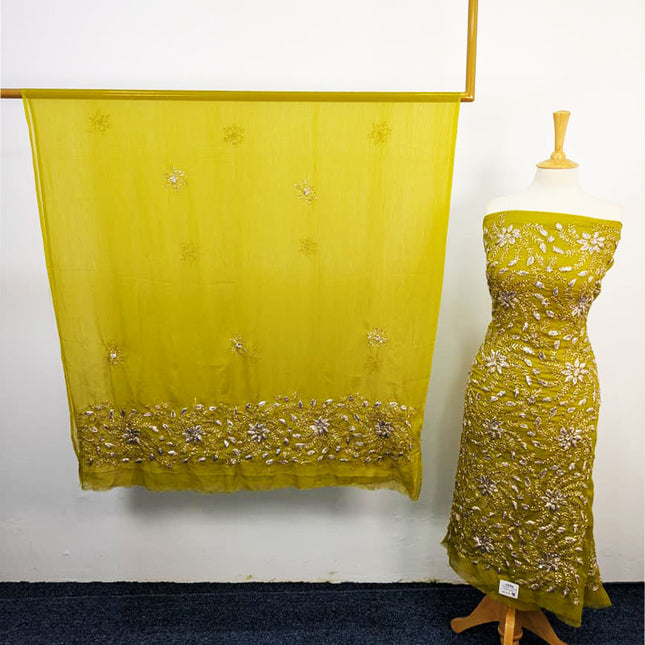 Handmade Full Jaal Gotta Work Chiffon 2PC Unstitched