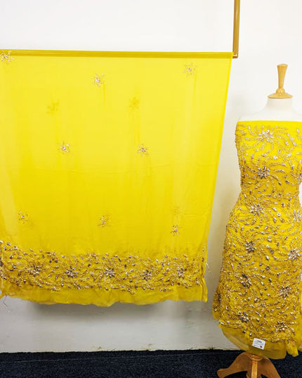 Handmade Full Jaal Gotta Work Chiffon 2PC Unstitched