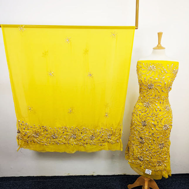 Handmade Full Jaal Gotta Work Chiffon 2PC Unstitched