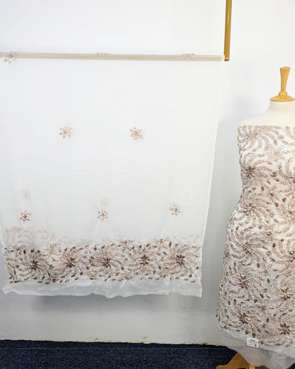 Handmade Full Jaal Gotta Work Chiffon 2PC Unstitched
