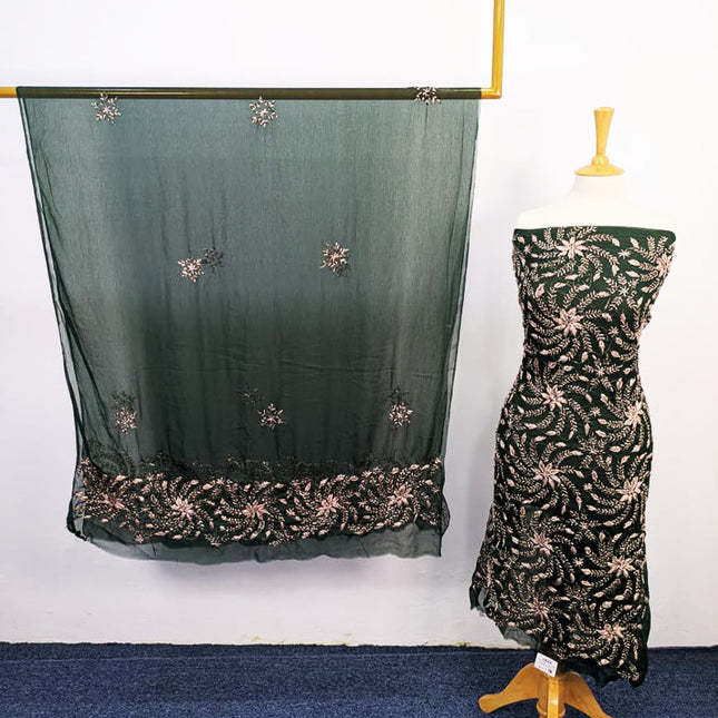 Handmade Full Jaal Gotta Work Chiffon 2PC Unstitched