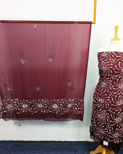 Handmade Full Jaal Gotta Work Chiffon 2PC Unstitched
