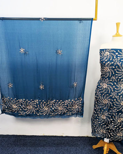 Handmade Full Jaal Gotta Work Chiffon 2PC Unstitched