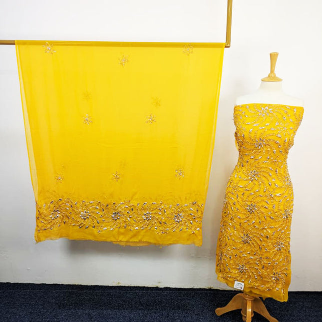 Handmade Full Jaal Gotta Work Chiffon 2PC Unstitched