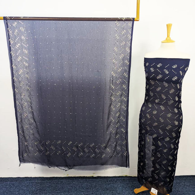 Chiffon With Mukesh Work 2PC Unstitched