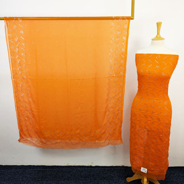 Chiffon With Mukesh Work 2PC Unstitched