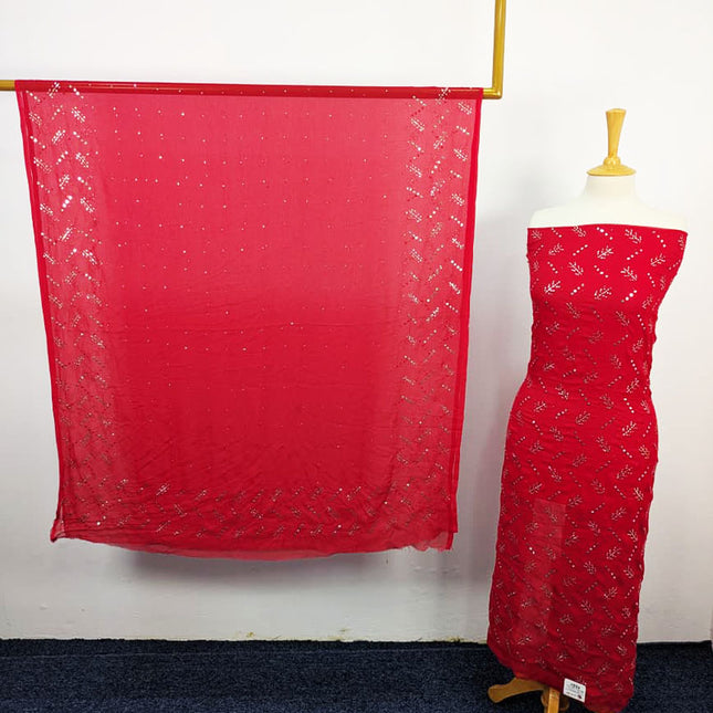 Chiffon With Mukesh Work 2PC Unstitched