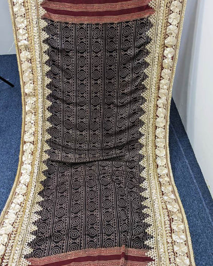 Pure Indian Gajji Silk Chunri And Gotta Work Dupatta