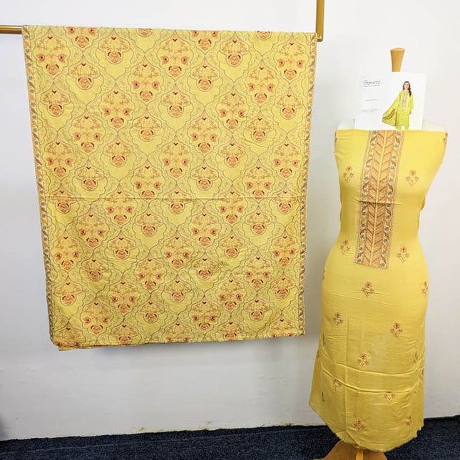 Embroidered Karandi 3PC Unstitched - Bareeze