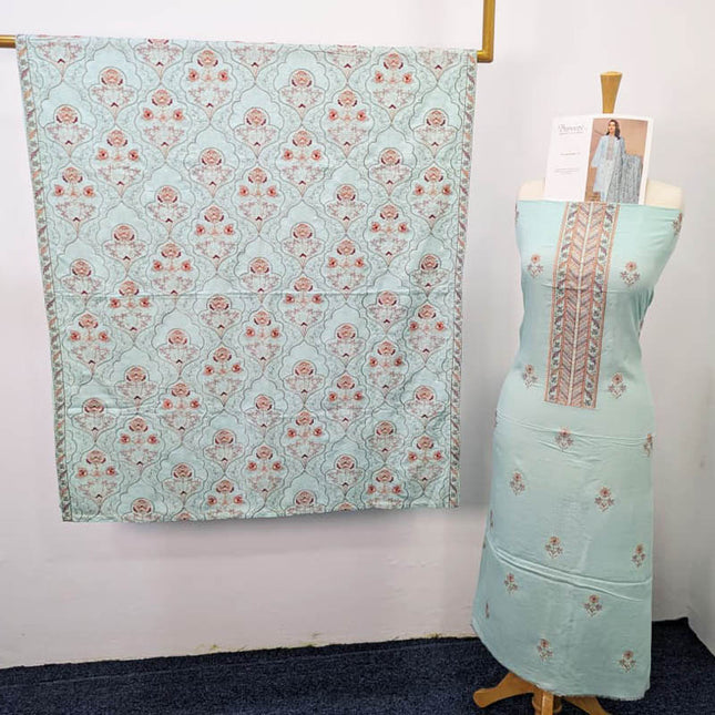 Embroidered Karandi 3PC Unstitched - Bareeze