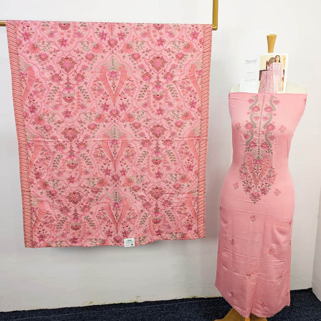 Embroidered Karandi 3PC Unstitched - Bareeze