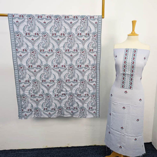 Embroidered Karandi 3PC Unstitched - Bareeze