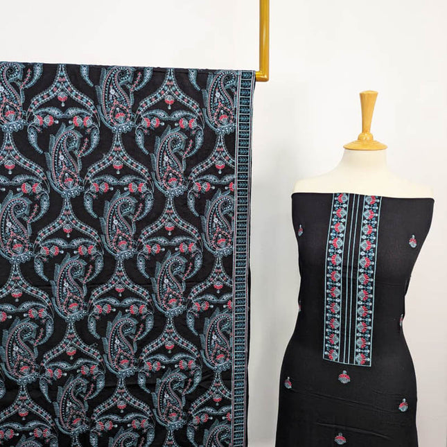 Embroidered Karandi 3PC Unstitched - Bareeze