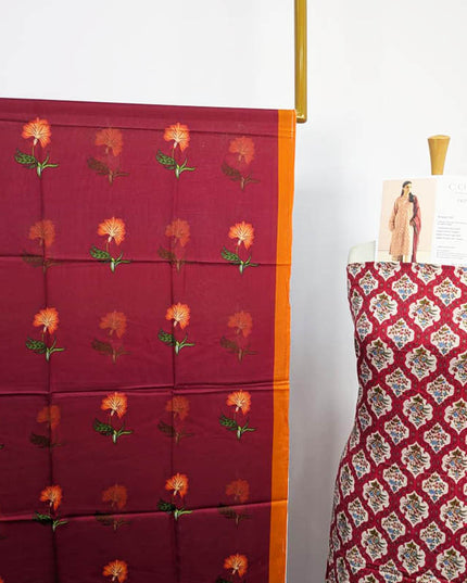 Fancy Digital Printed Lawn With Farshi Shalwar 3Pc