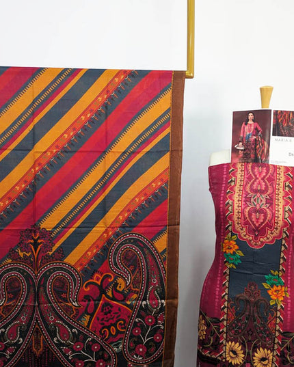 Digital Printed  Viscose 3PC Unstitched - Maria .B Brand
