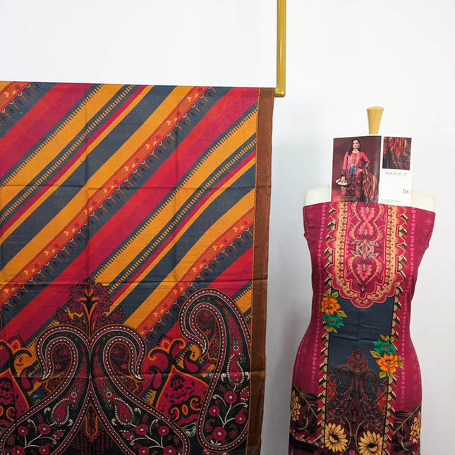 Digital Printed  Viscose 3PC Unstitched - Maria .B Brand