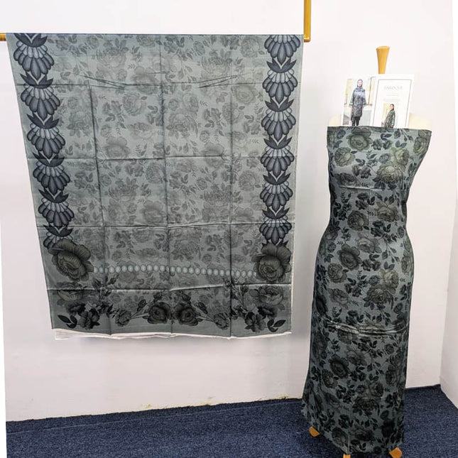 Digital Printed  Viscose 3PC Unstitched - Maria .B Brand