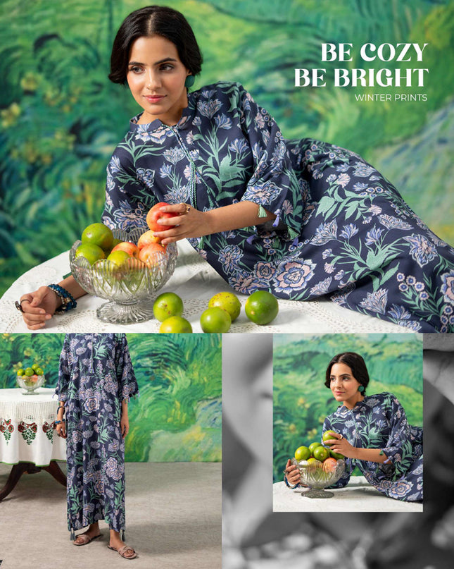 Digital Printed Stripe Linen 2PC Unstitched - Zofia Vol -1