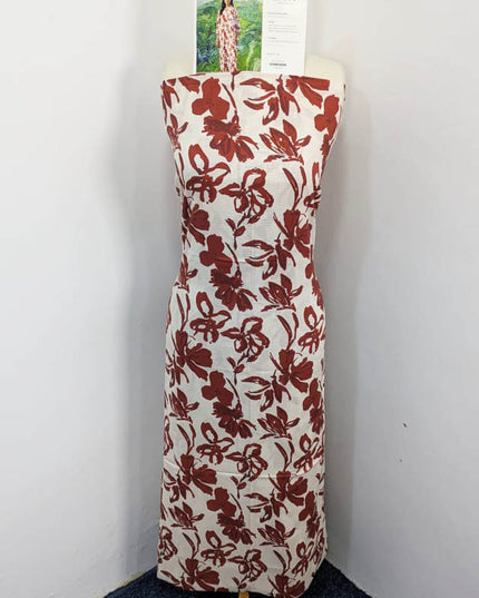 Digital Printed Stripe Linen 2PC Unstitched - Zofia Vol -1