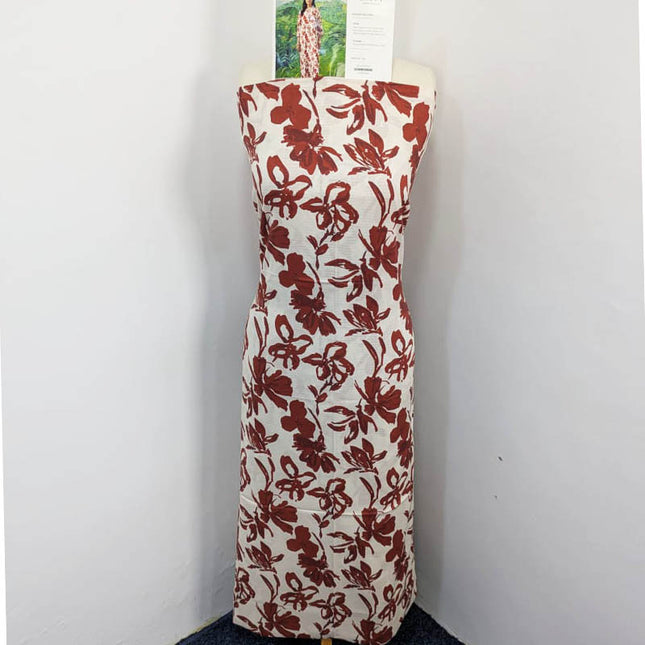 Digital Printed Stripe Linen 2PC Unstitched - Zofia Vol -1